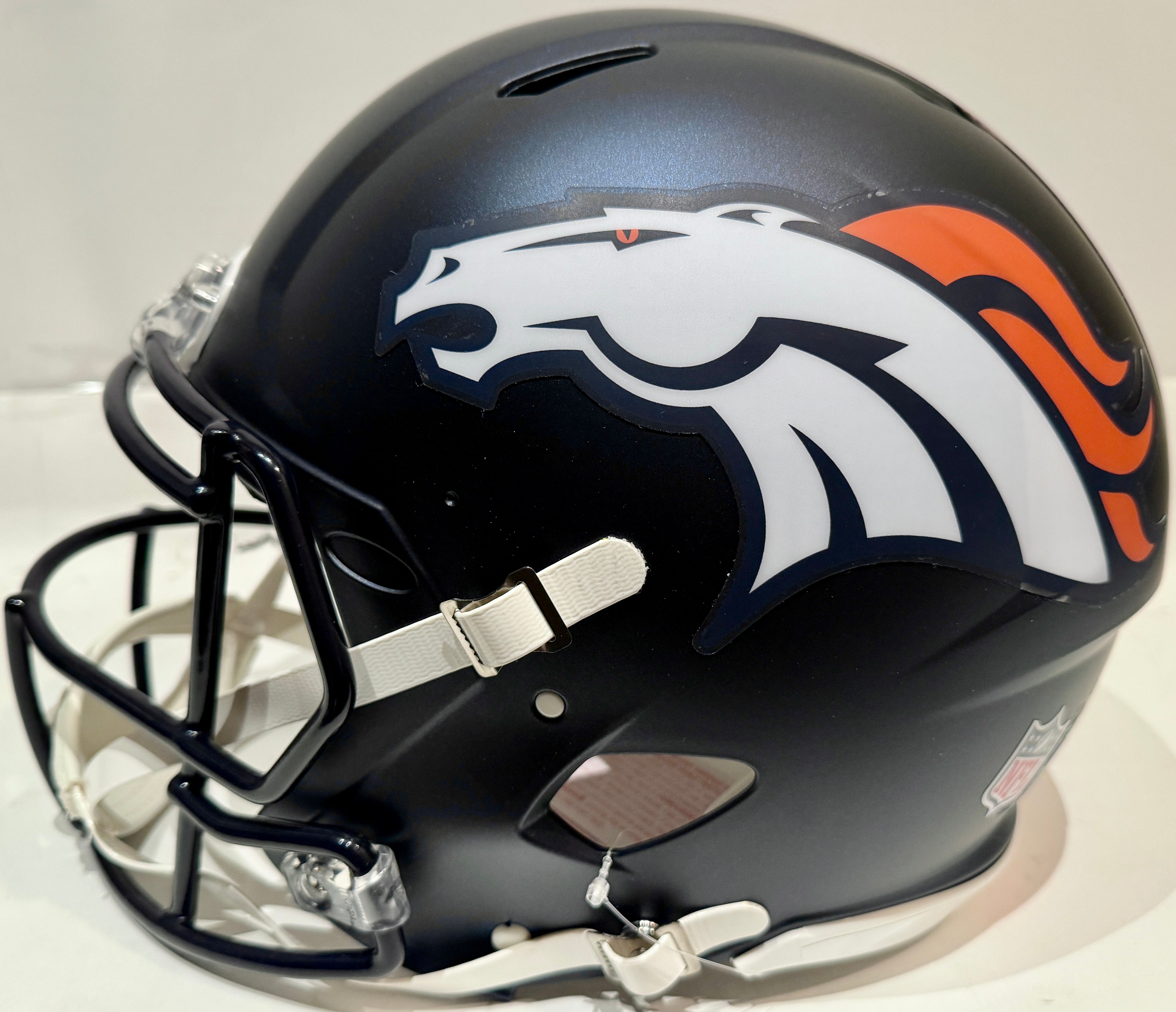 Patrick Surtain II Autographed Denver Broncos Navy NFL Pro Helmet Inscribed "NFL DPOY 24" BAS COA