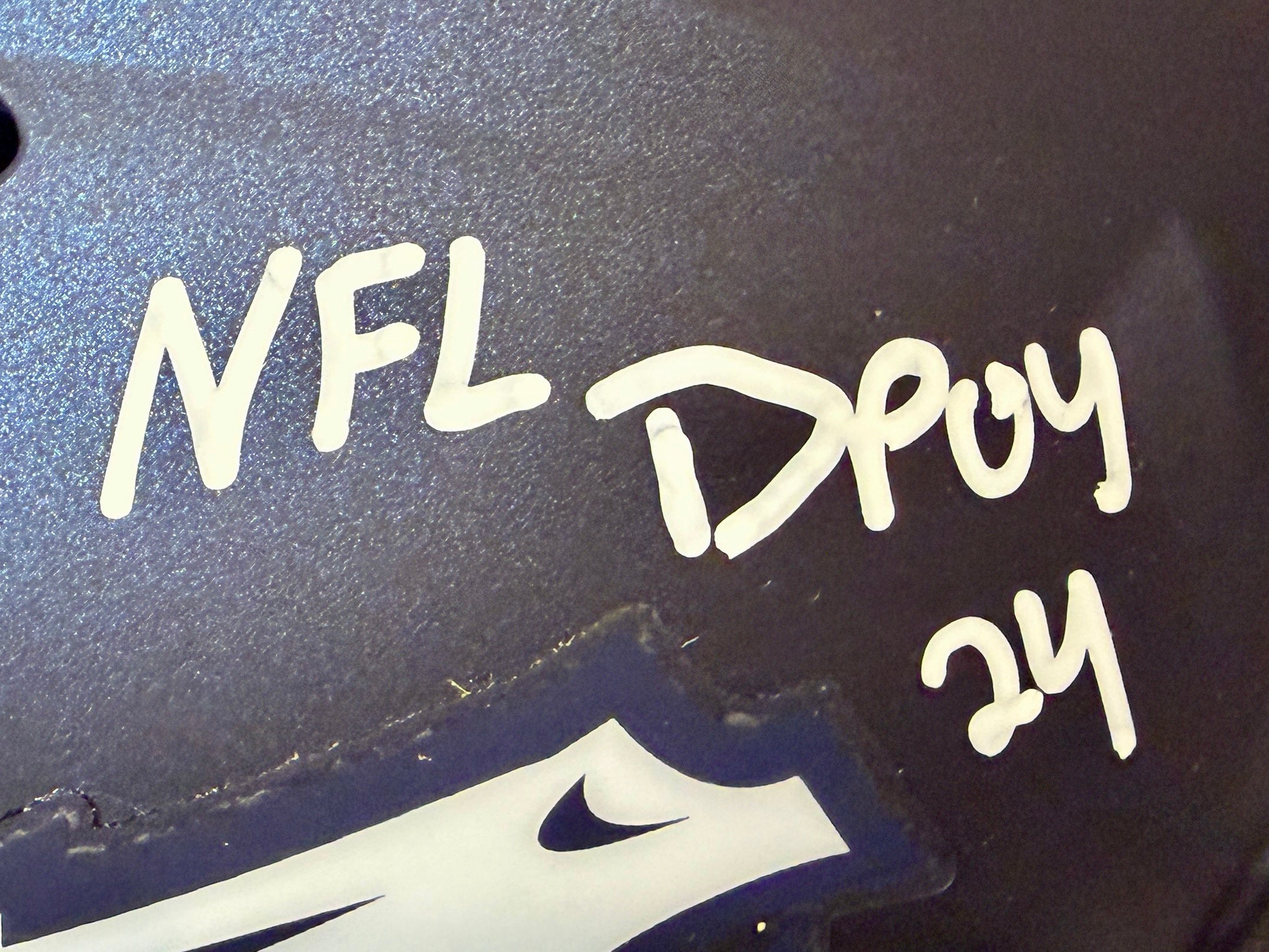Patrick Surtain II Autographed Denver Broncos Replica Helmet Inscribed "NFL DPOY 24" BAS COA