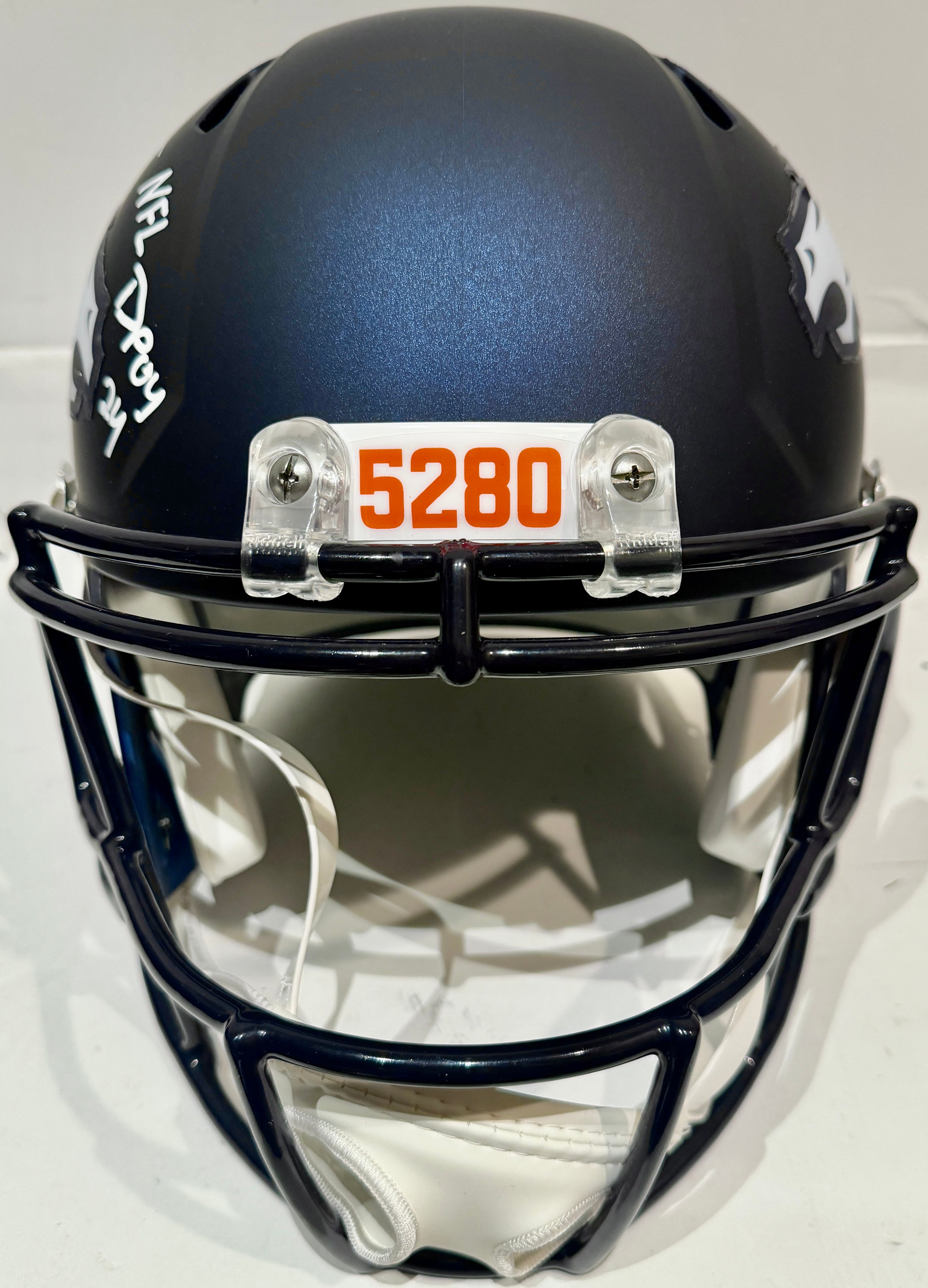 Patrick Surtain II Autographed Denver Broncos Replica Helmet Inscribed "NFL DPOY 24" BAS COA