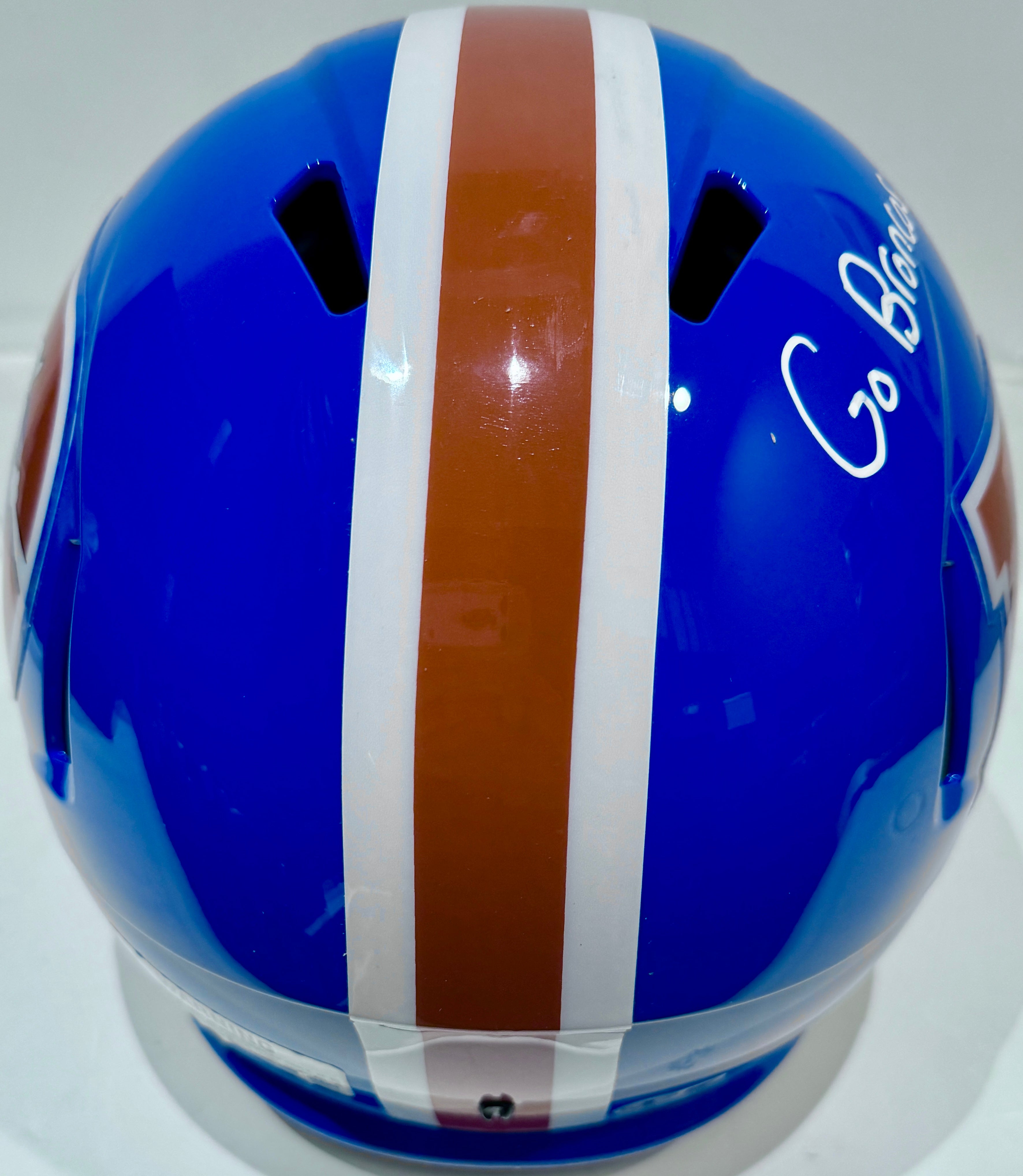 Patrick Surtain II Autographed Denver Broncos D Logo Replica Helmet Inscribed "Go Broncos!" BAS COA