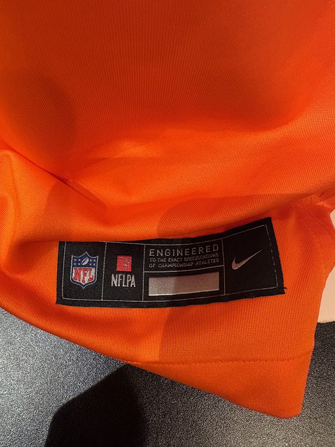 Jonah Elliss Autographed Denver Broncos Orange Nike Jersey Inscribed "Go Broncos!" — BAS COA