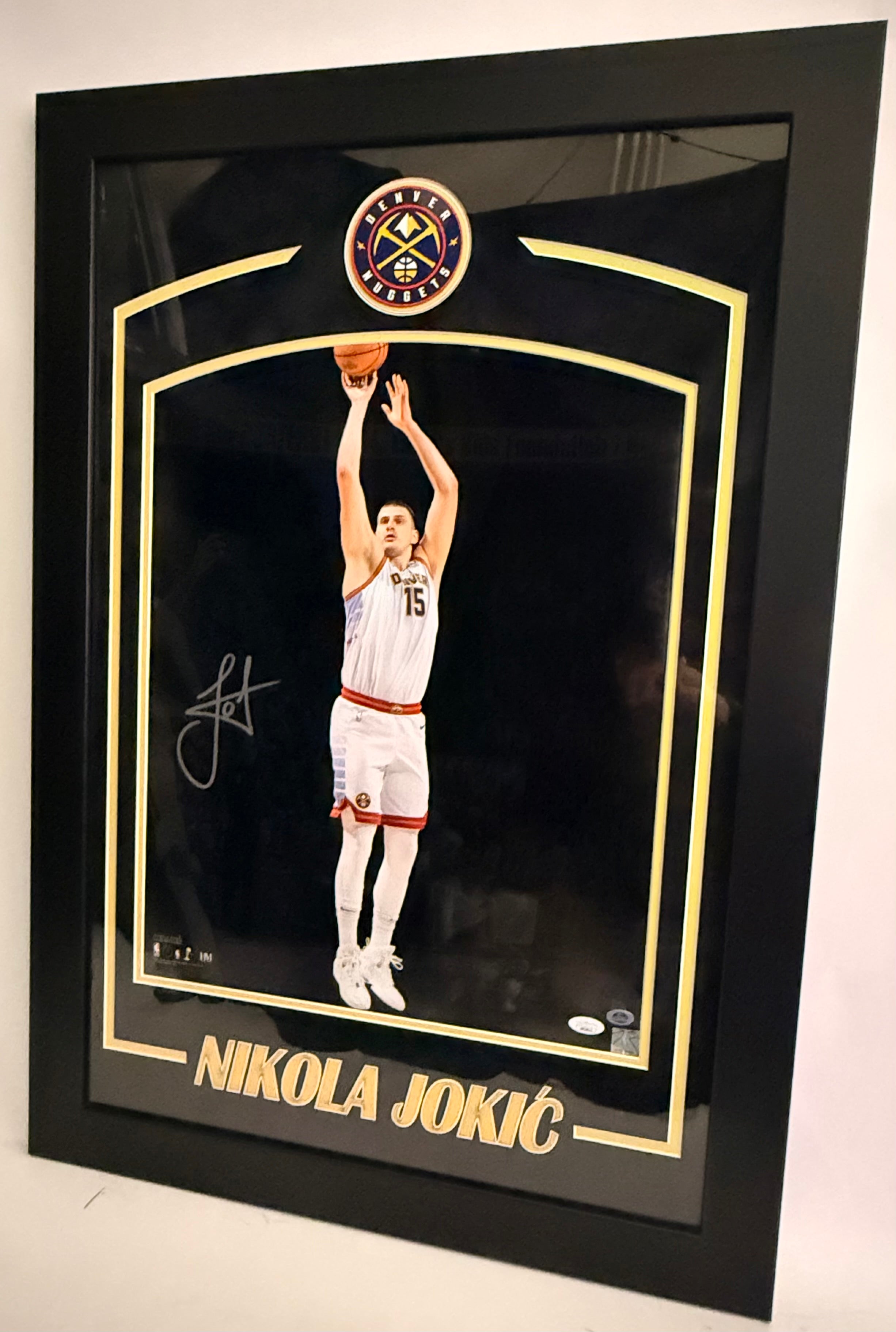 Nikola Jokic Autographed 16x20 Photo — Framed | Denver Nuggets | JSA COA