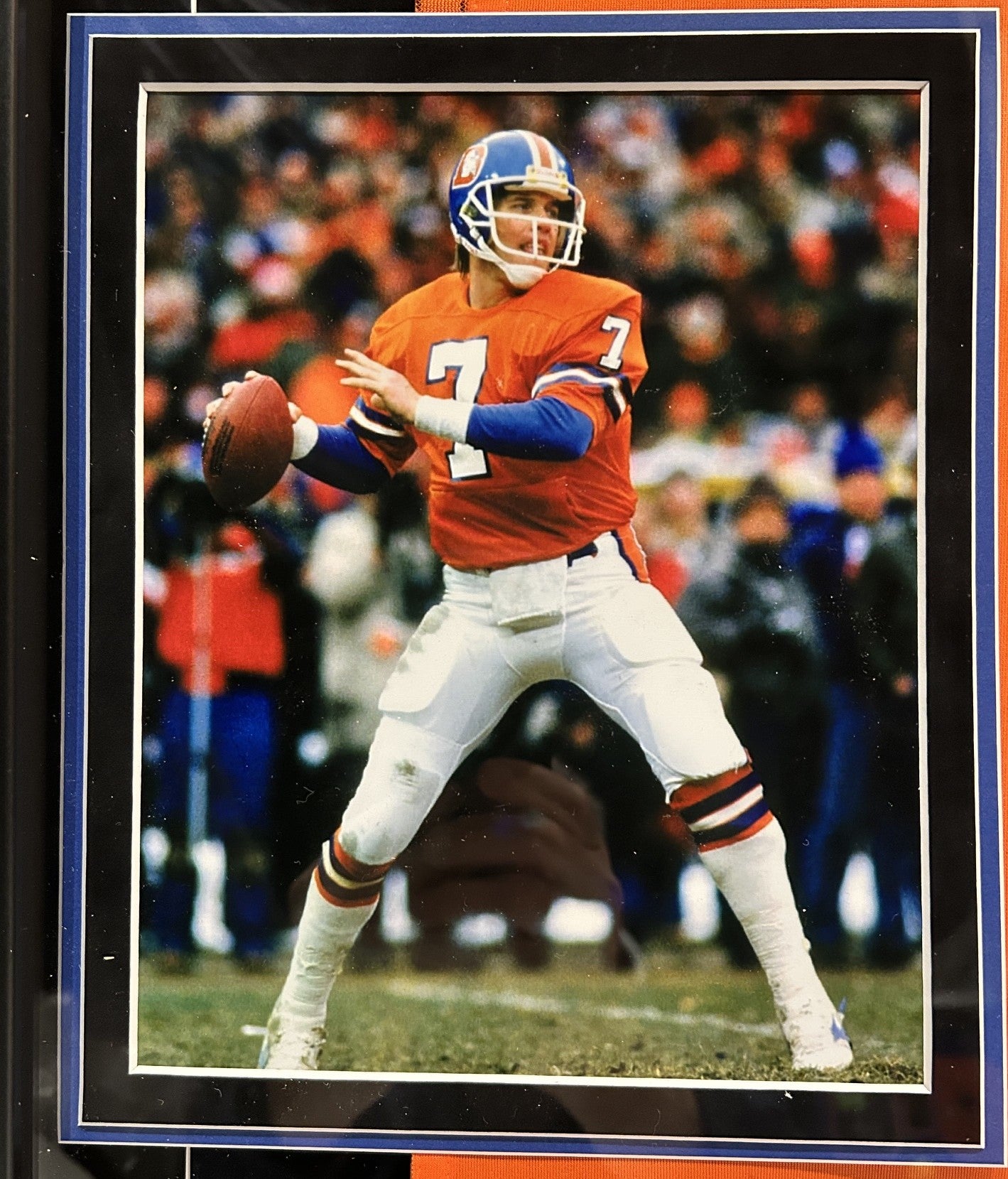 John Elway Autographed "1987 NFL MVP" Deluxe Framed Nike Denver Broncos Jersey | BAS COA
