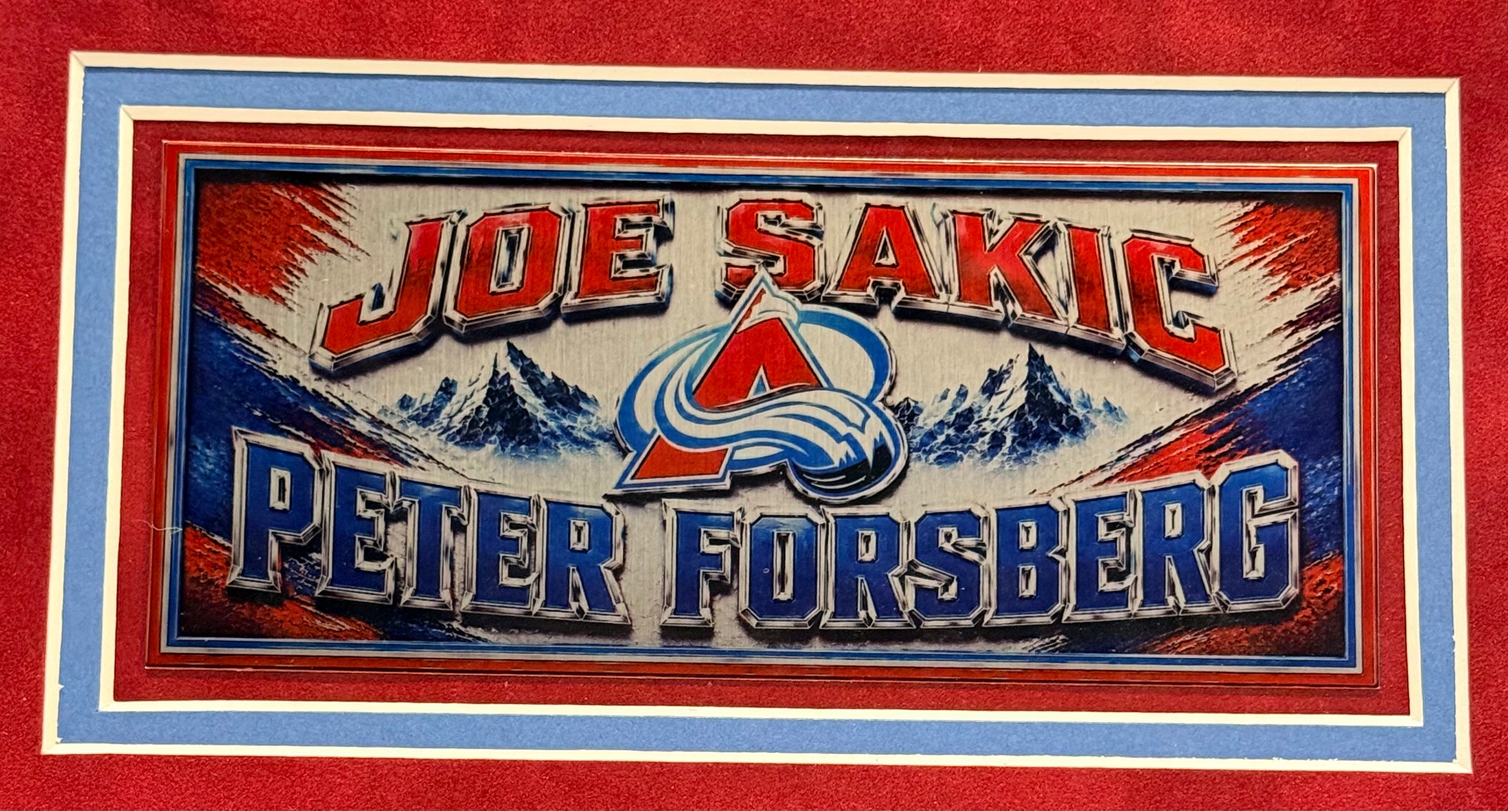 Joe Sakic & Peter Forsberg Dual Autographed 16x20 Photo – Colorado Avalanche JSA COA