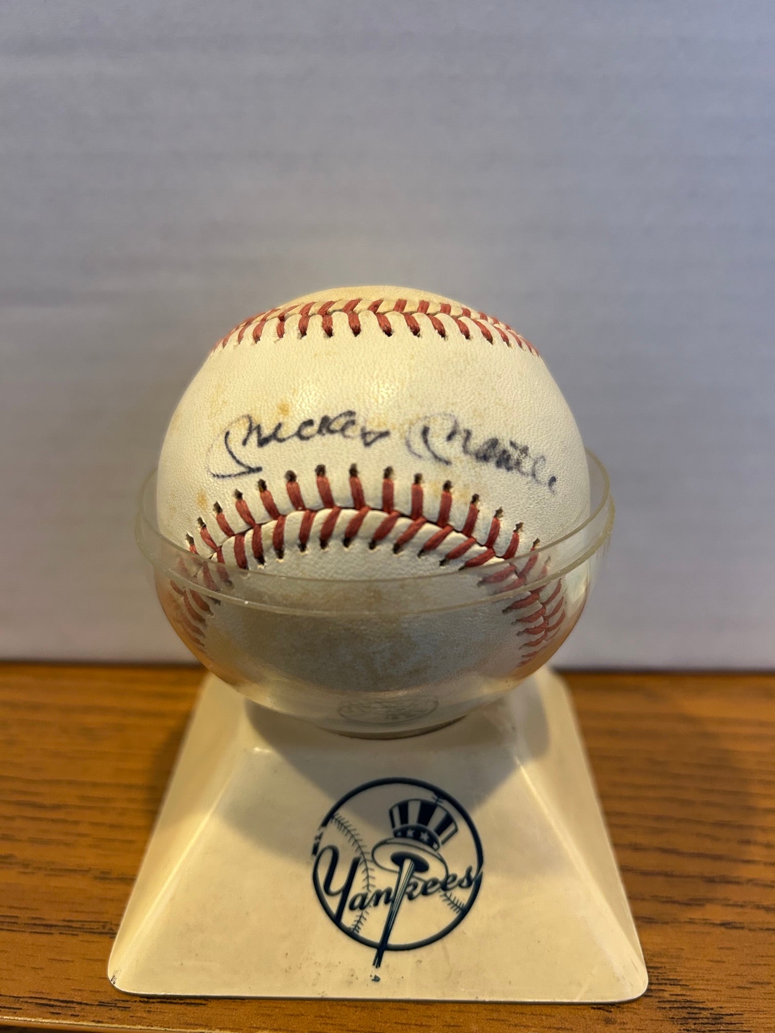 Mickey Mantle Autographed Baseball – James Spence Authentication LOA