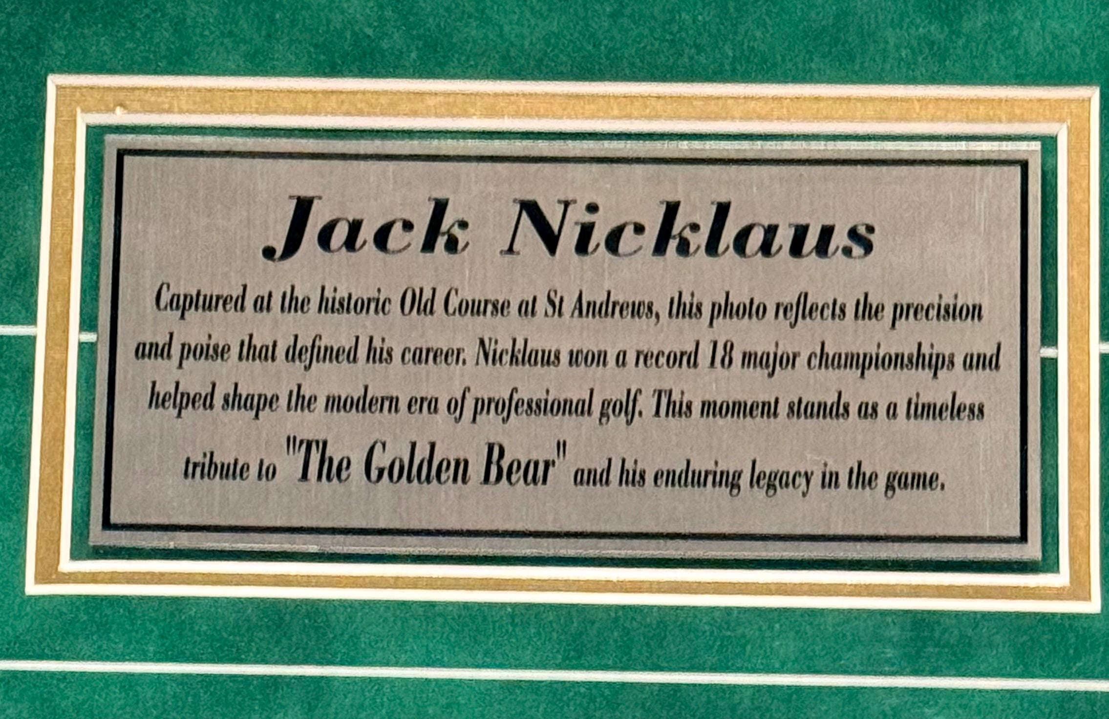 Jack Nicklaus Autographed 16x20 Photo – The Golden Bear | Fanatics Authentic COA
