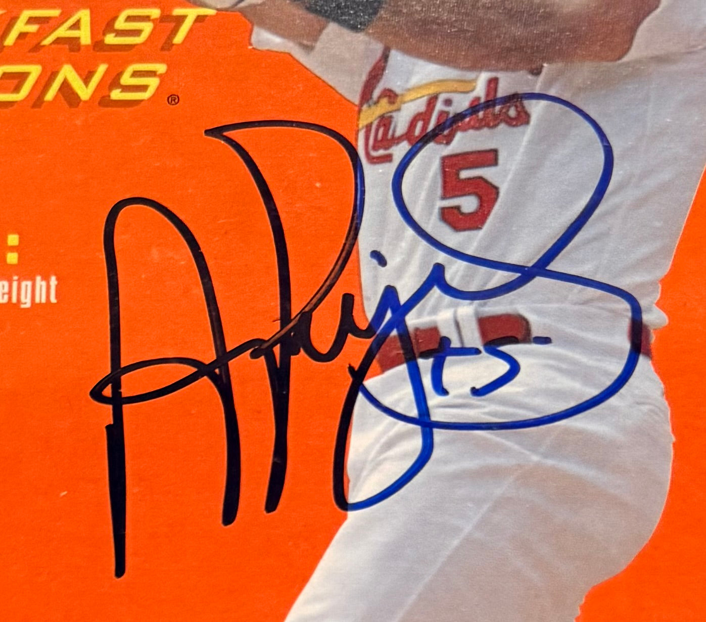 Albert Pujols Autographed Wheaties Box – Deluxe 3D Lighted Frame | St. Louis Cardinals | BAS COA
