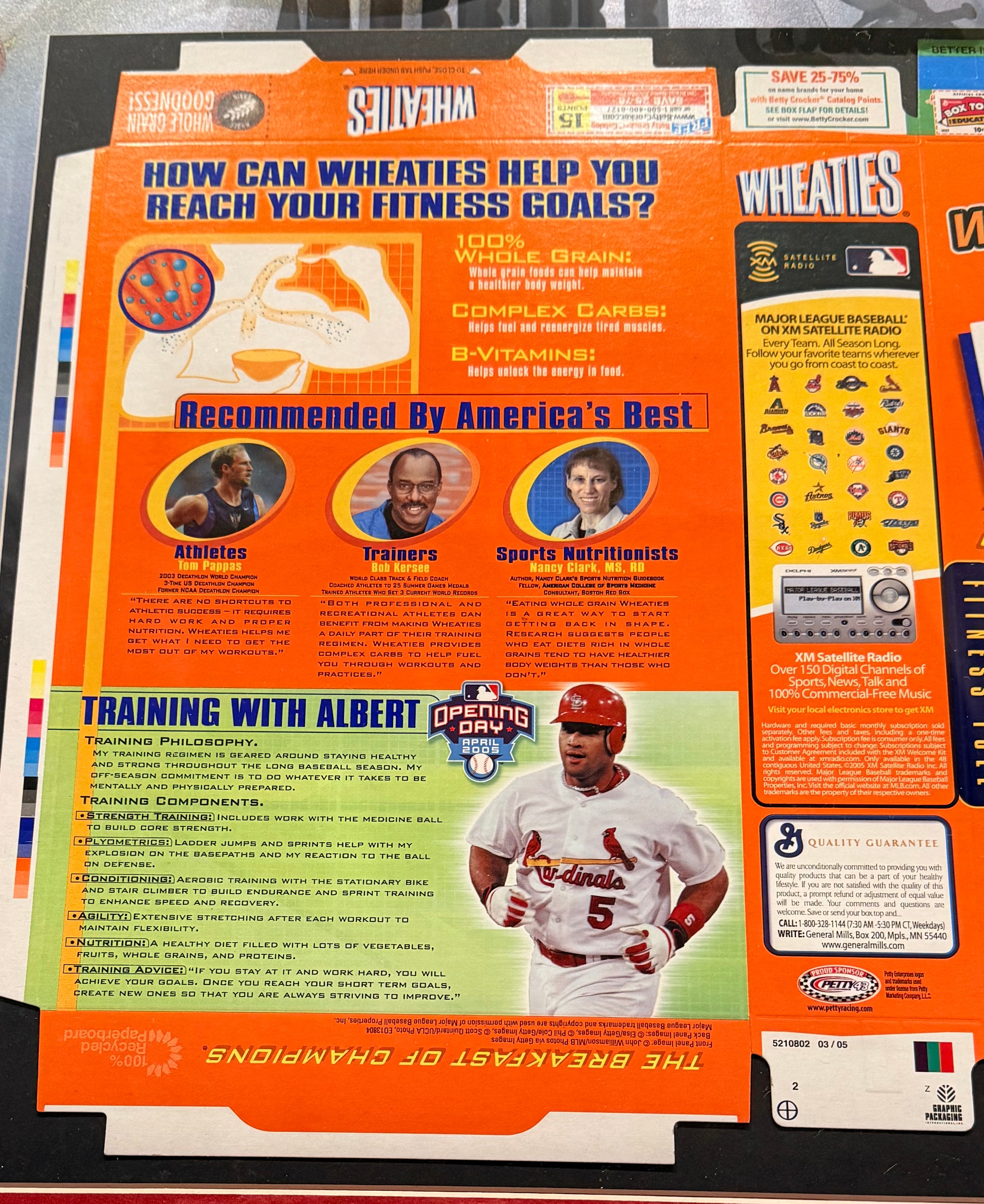 Albert Pujols Autographed Wheaties Box – Deluxe 3D Lighted Frame | St. Louis Cardinals | BAS COA