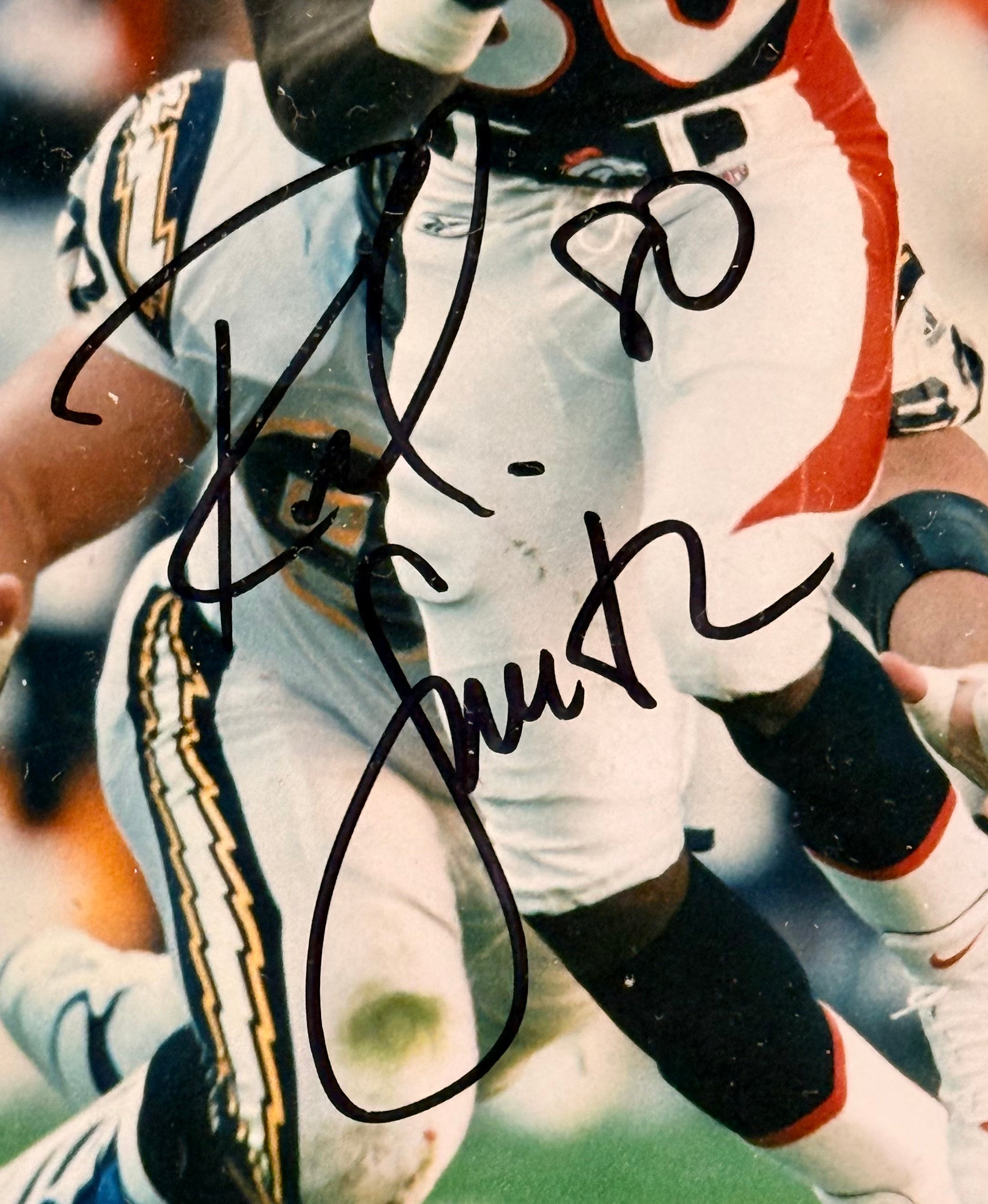 Shannon Sharpe & Rod Smith Dual Autographed 8x10 Photos – Custom Deluxe Lighted Shadowbox Frame | JSA COA