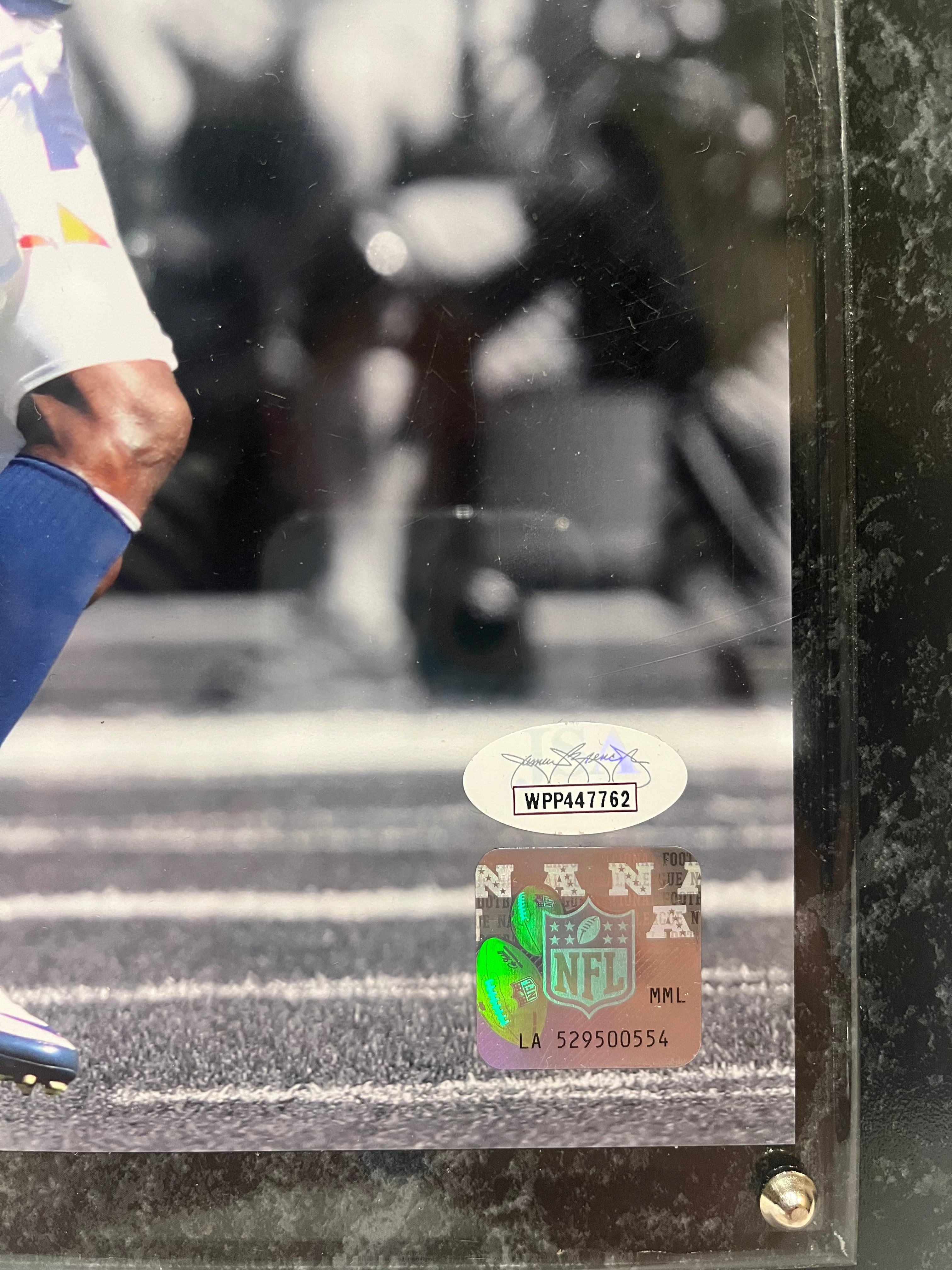 Champ Bailey Autographed 8x10 Photo with Plaque — Denver Broncos | JSA COA