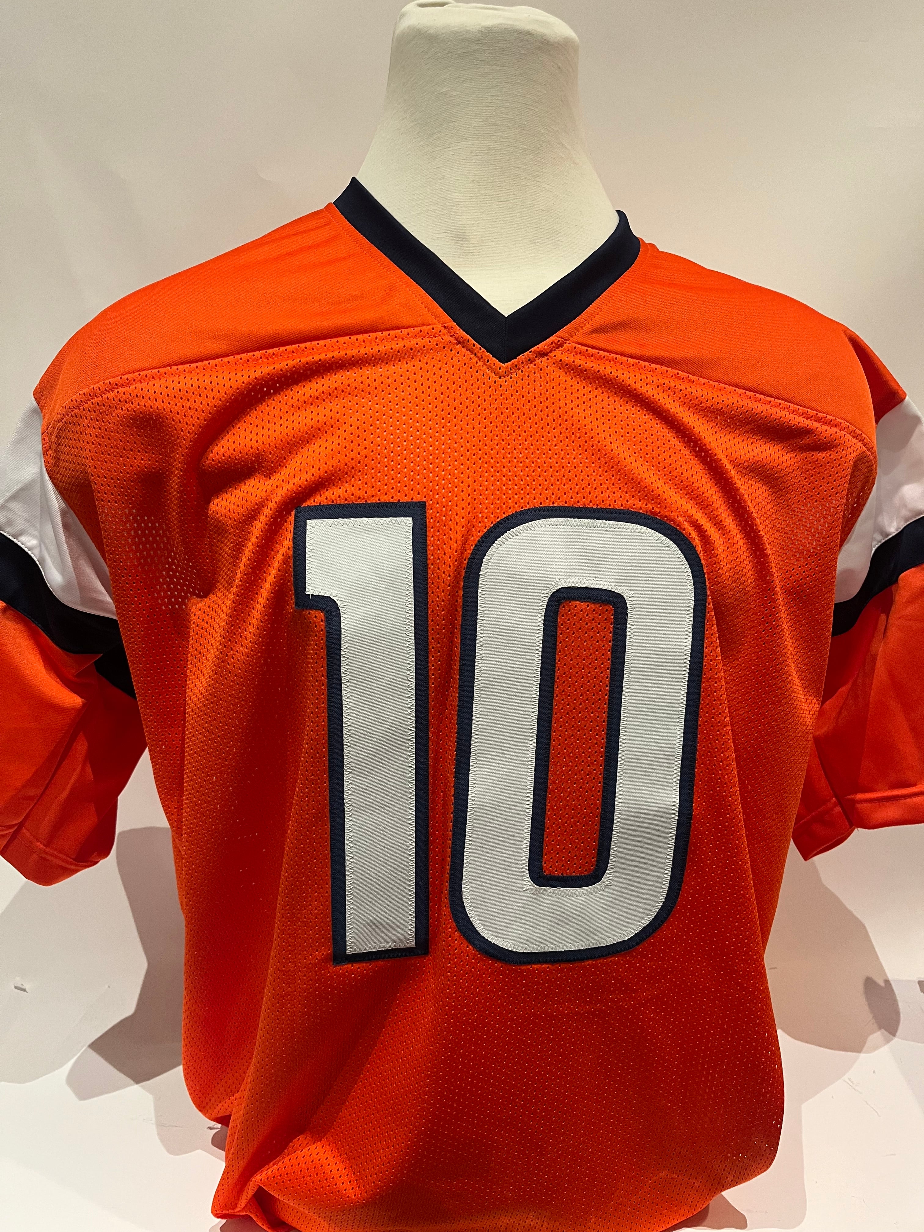 Bo Nix Denver Broncos Autographed Orange Custom Jersey BAS COA