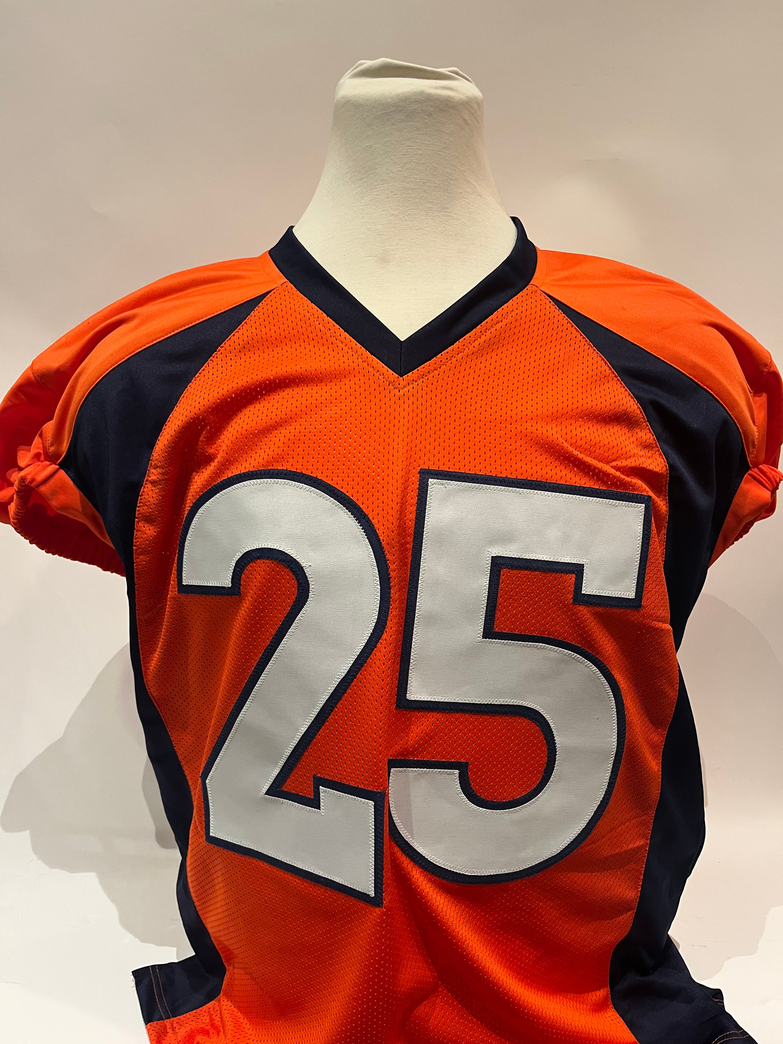 Chris Harris Jr. Autographed & Inscribed Broncos Orange Jersey "No Fly Zone" BAS COA