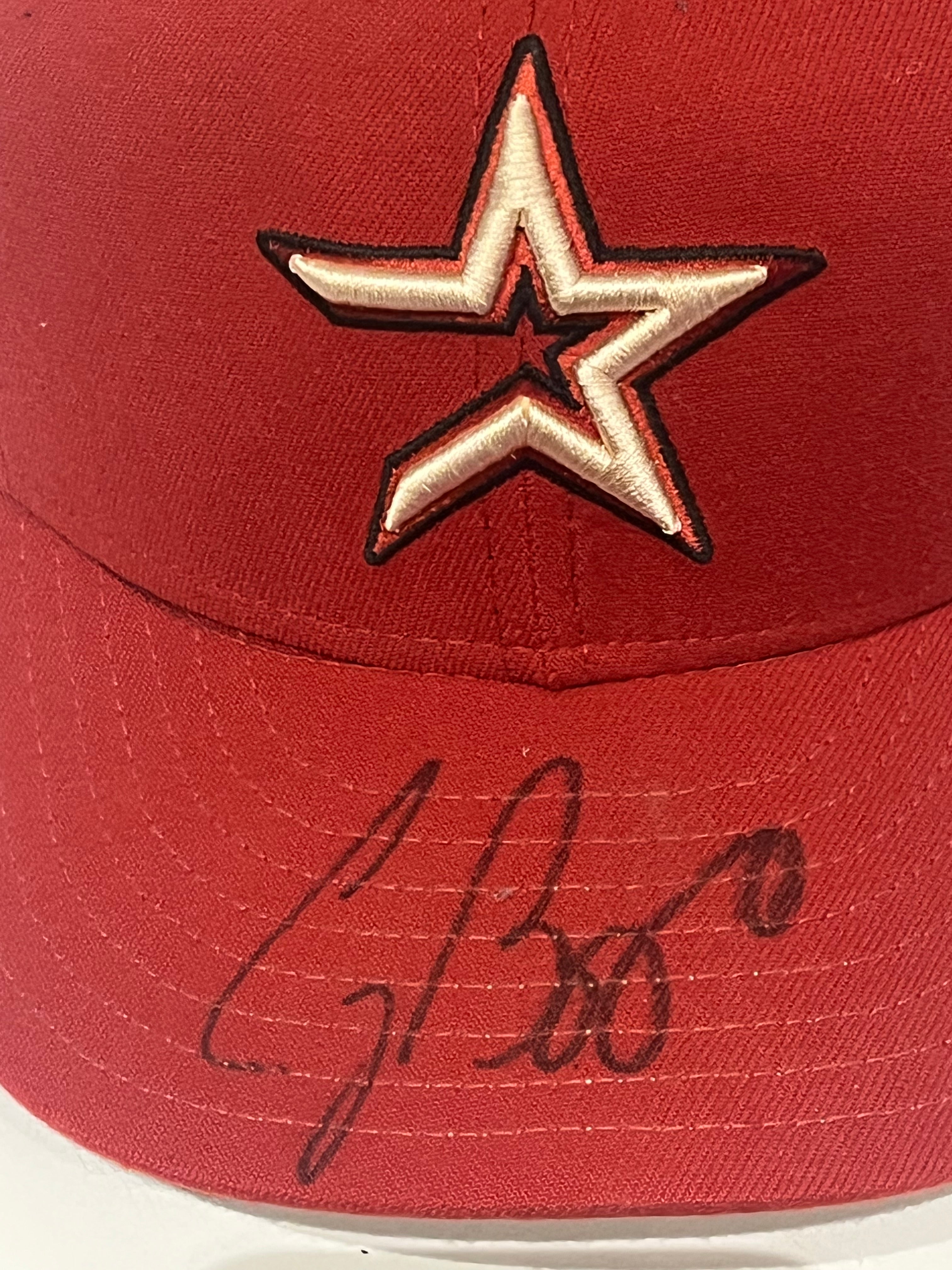 Craig Biggio Autographed Houston Astros Cap | Fleer Hologram | with Display Case