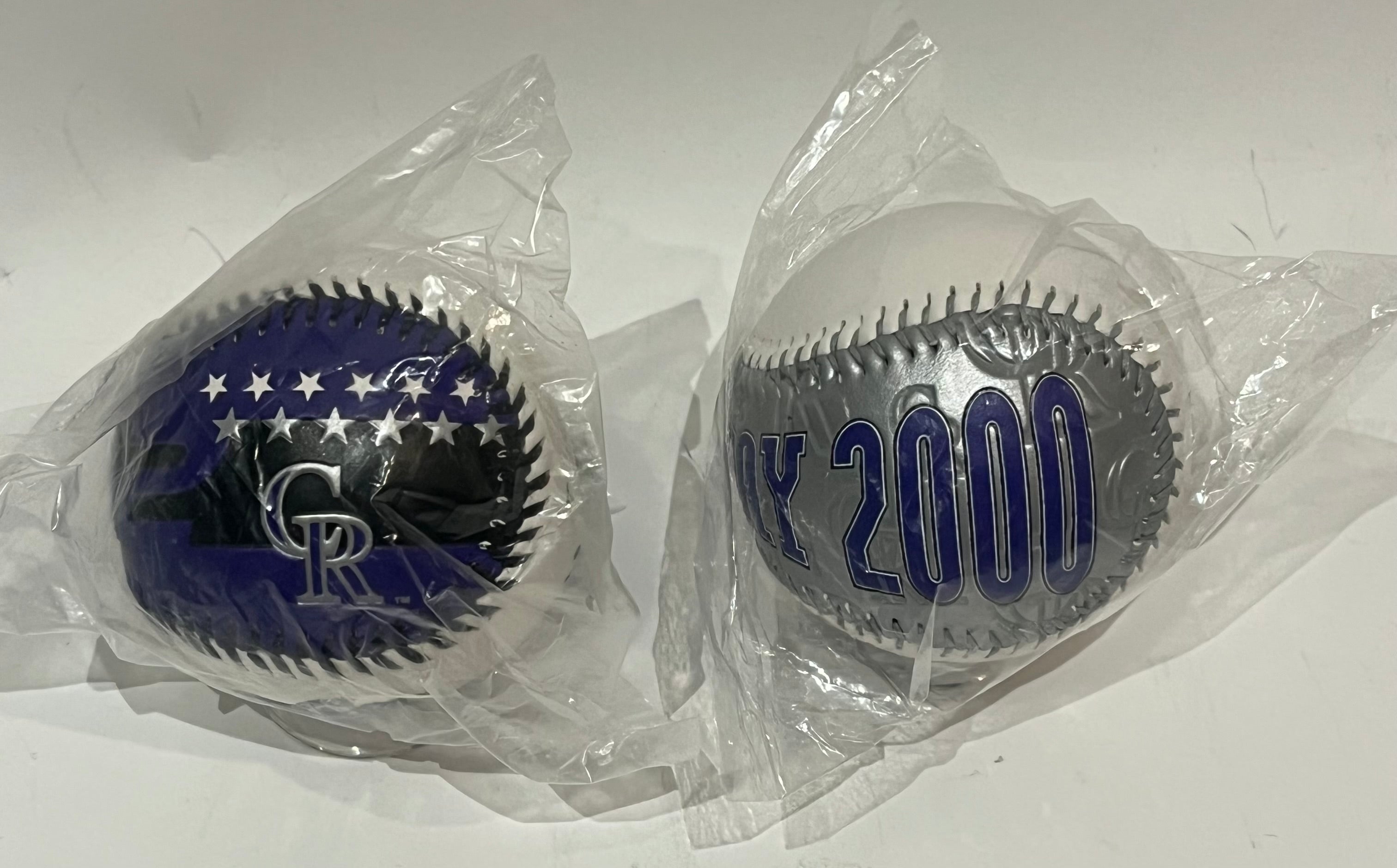 2 Colorado Rockies Opening Day Baseballs | Reds 2000 & Astros 2002