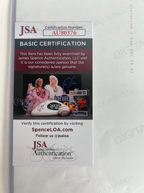 Joe Sakic Autographed 8x10 Photo with NHL Trophies James Spence COA