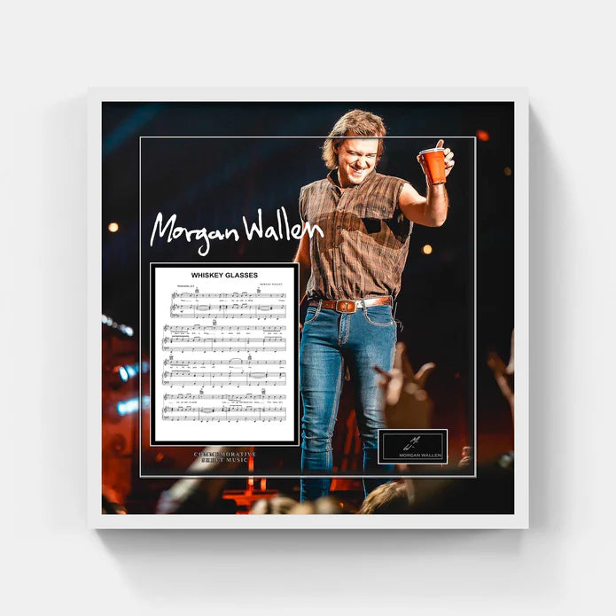MORGAN WALLEN Replica Commemorative LYRIC SHEET (Charity) - Latitude Sports Marketing