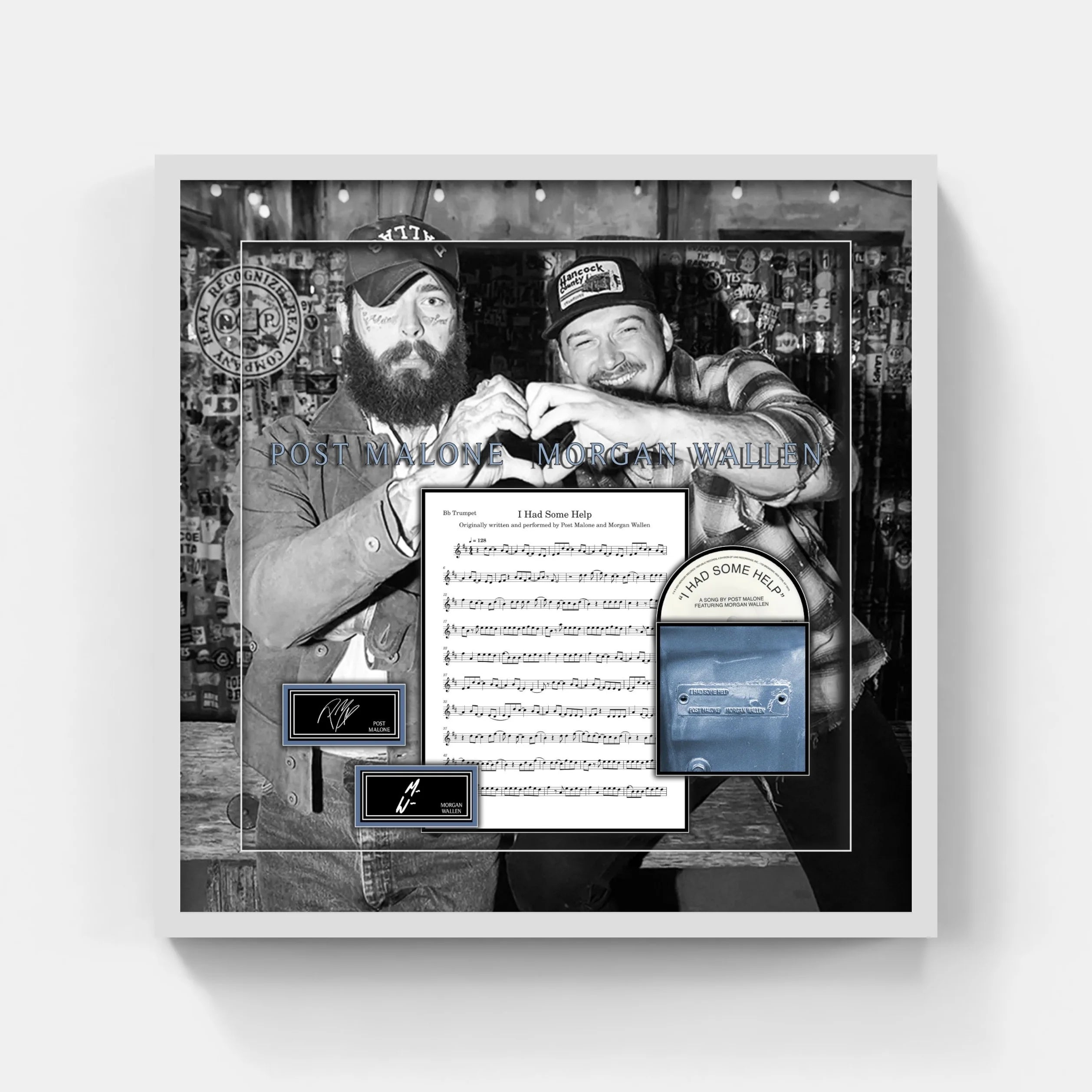 POST MALONE MORGAN WALLEN Replica Commemorative LYRICS (Charity) - Latitude Sports Marketing