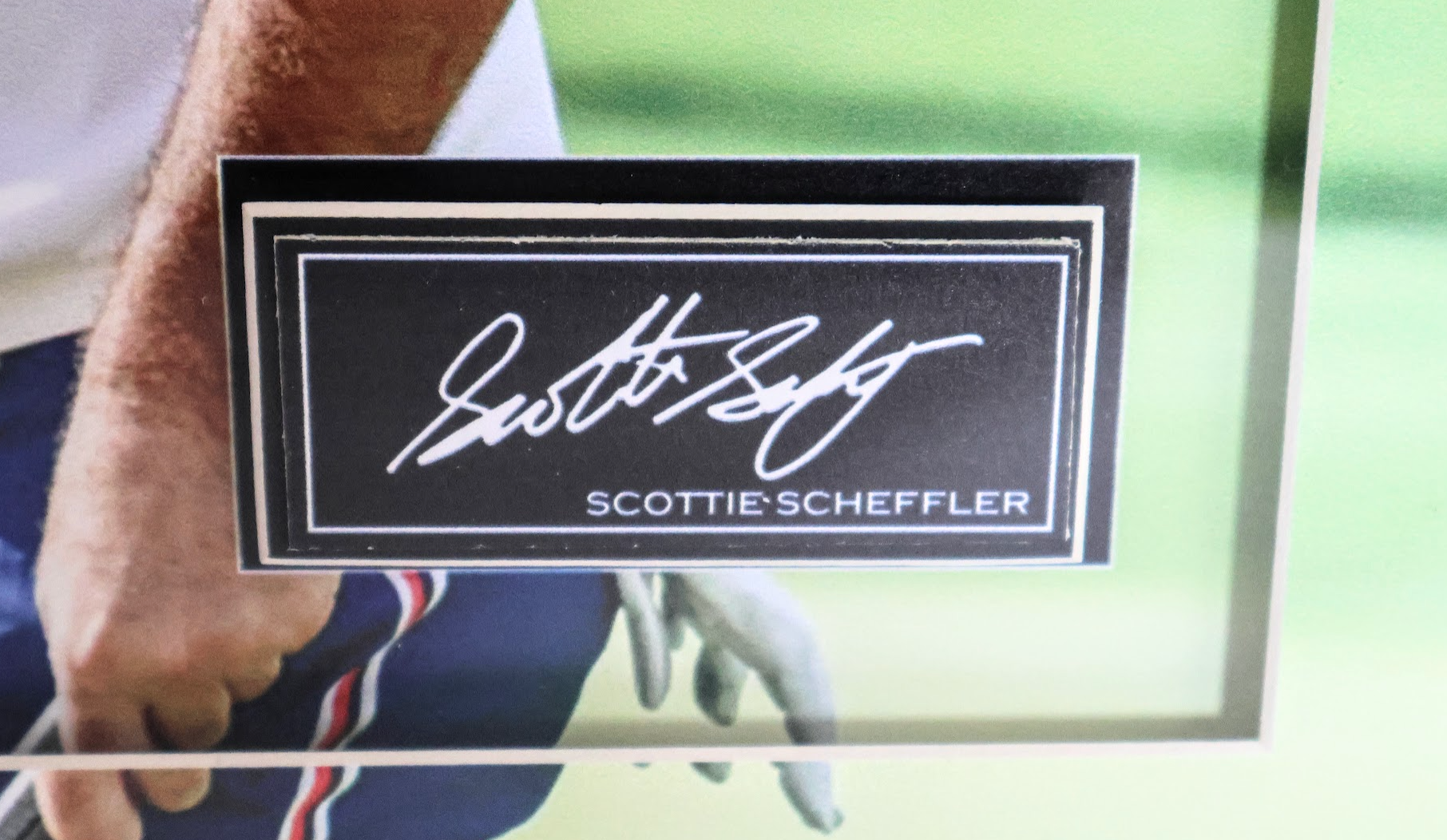 Scottie Scheffler "Wins Olympic Gold in Paris After an Incredible Final Round, Shooting a 62 with No Bogeys" Laser Engraved Signature Framed