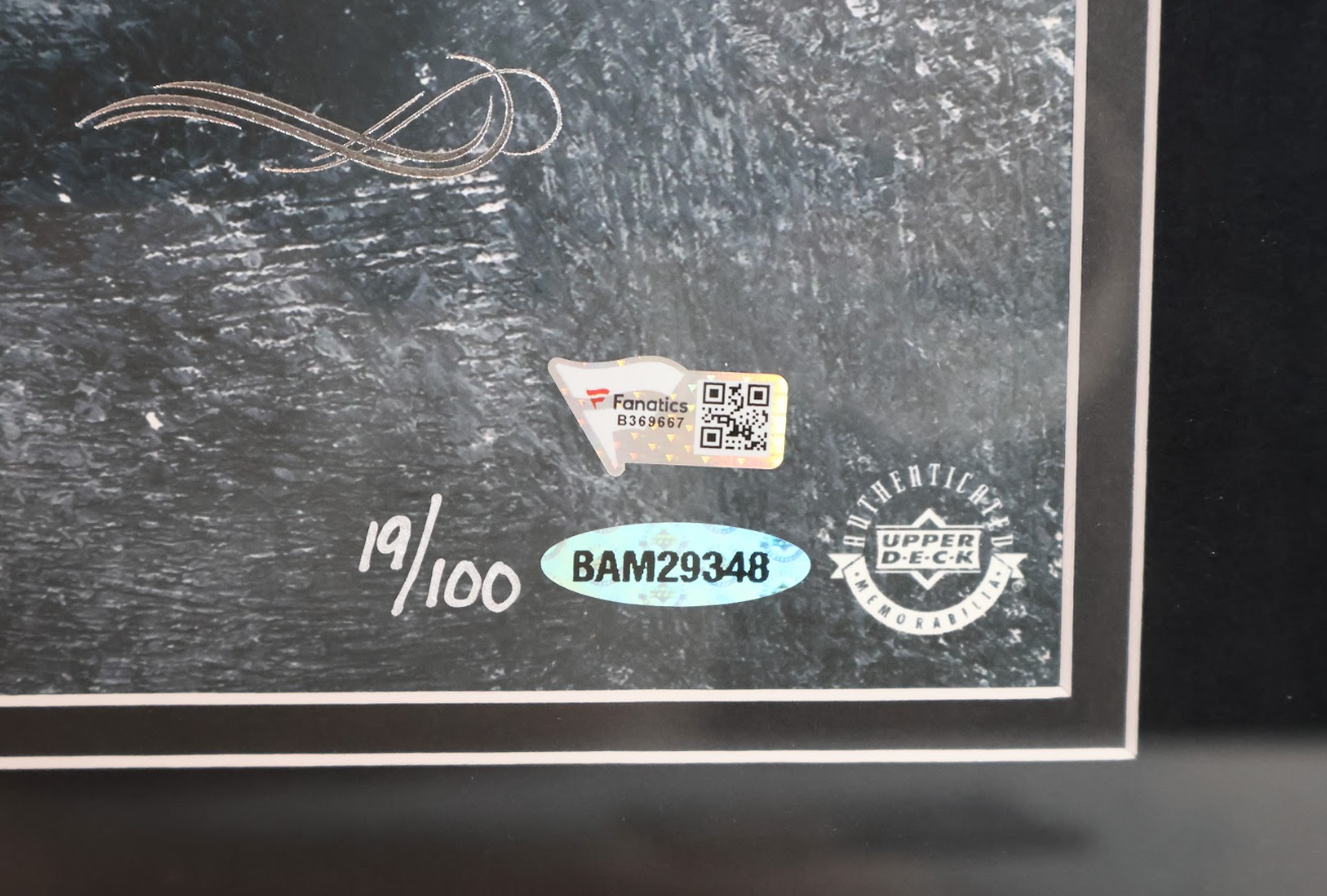 Wayne Gretzky & Tiger Woods Autographed "Rarefied Air" 16x20 Autographed Photo Collage Framed