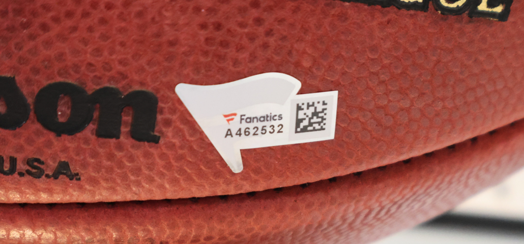 Autographed NFL Football - 70,000 Passing Yard Club: Brett Favre, Drew Brees, Peyton Manning