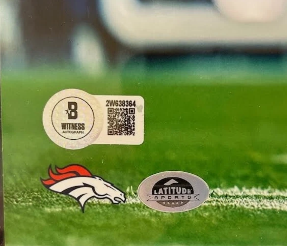 Patrick Surtain II Autographed Denver Broncos 8x10 Photo Plaque BAS COA
