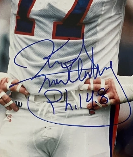 Karl Mecklenburg Autographed/Inscribed Denver Broncos 8x10 Photo w/ Plaque