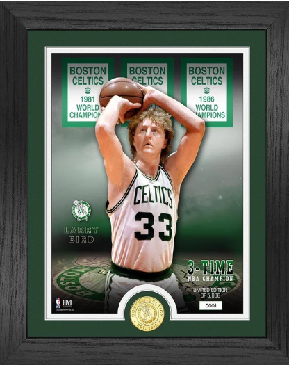 Larry Bird Boston Celtics Highland Mint Photo & Coin Set – Limited Edition #19/5000