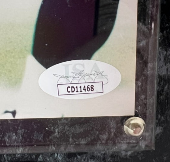 Shannon Sharpe Autographed Denver Broncos 8x10 Photo with Plaque JSA COA