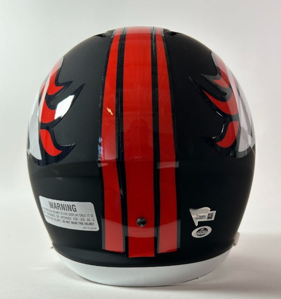 Peyton Manning Autographed Black Matte Full Size Replica Helmet Fanatics COA