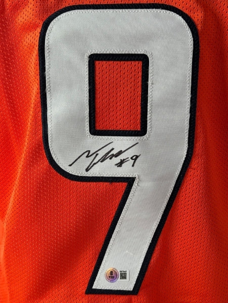 Talanoa Hufanga Autographed Custom Denver Broncos Jersey (Orange) Beckett COA