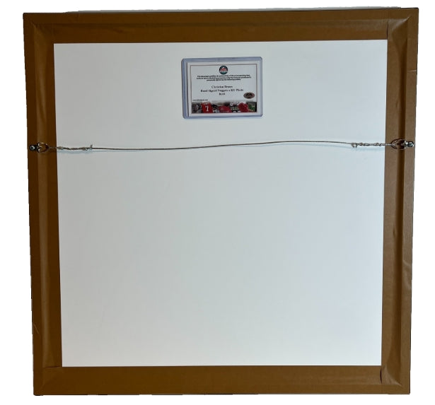 Christian Braun Autographed Denver Nuggets 8x10 w/ KU Photo 25.5"x25.5" Frame BAS COA