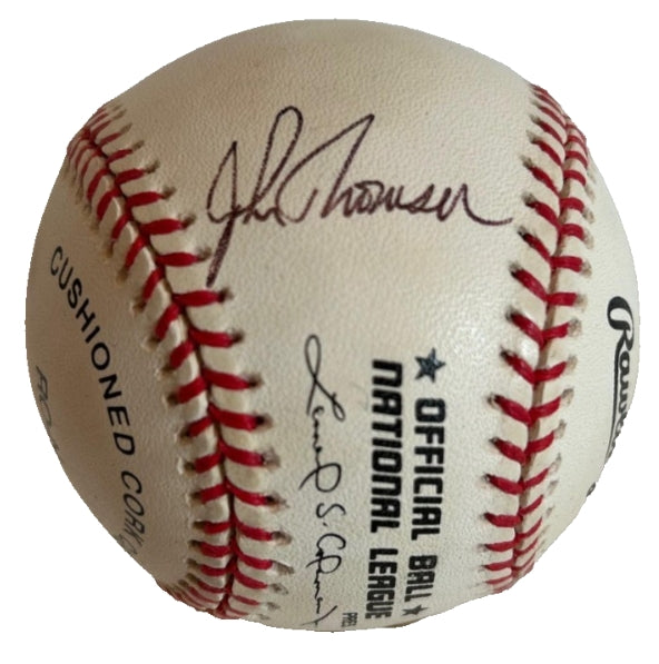 John Thomson Autographed Official National League Baseball JSA COA - Latitude Sports Marketing