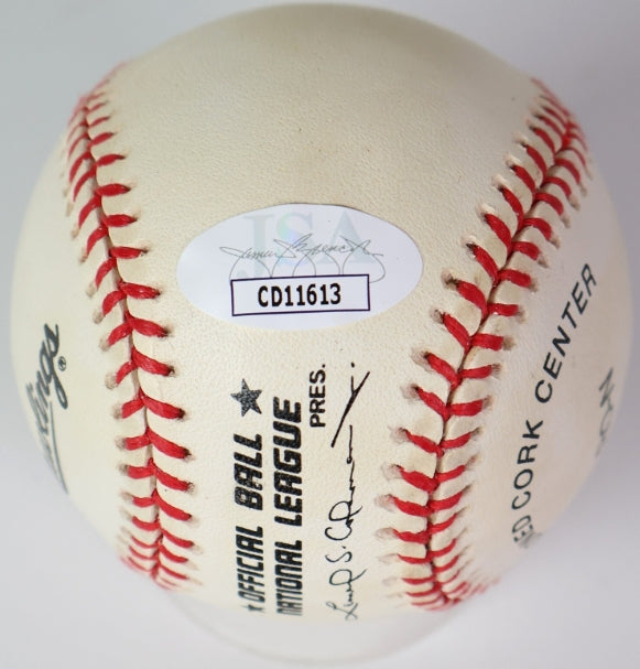John Thomson Autographed Official National League Baseball JSA COA - Latitude Sports Marketing