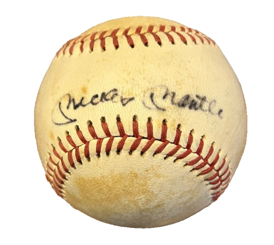 Mickey Mantle Autographed Baseball – James Spence Authentication LOA