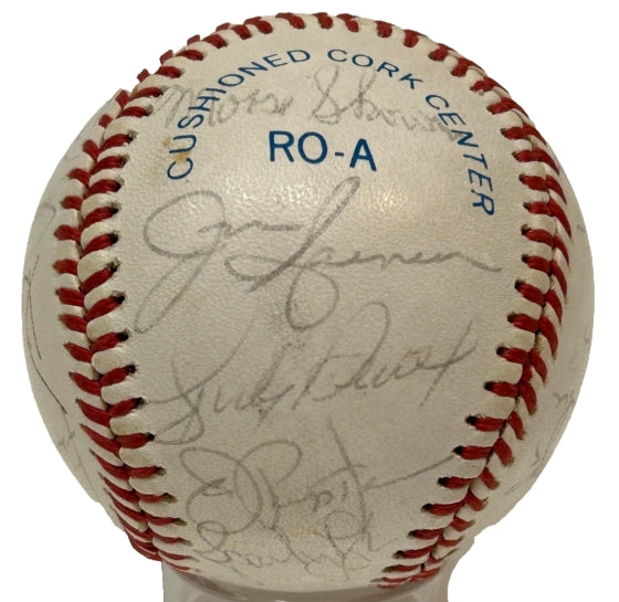 Jim "Catfish" Hunter & 18 Others Autographed Official American League Baseball – JSA LOA