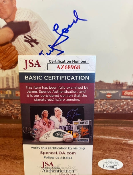 Whitey Ford Autographed New York Yankees 8x10 Photo JSA COA