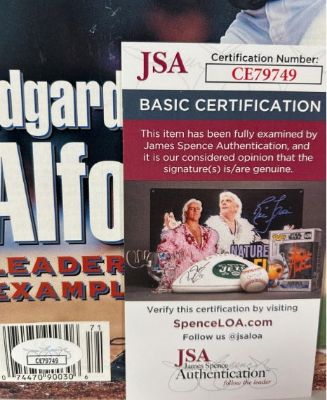 Edgardo Alfonzo Autographed Sports Spectrum Magazine (July-August 2001) JSA COA