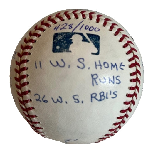 Duke Snider Autographed & 15X Inscribed MLB Baseball #428/1000 Statball COA - Latitude Sports Marketing