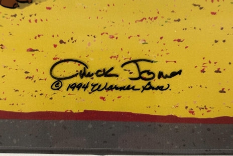 Chuck Jones Autographed Road Runner "The Neurotic Coyote" Limited Edition Sericel JSA COA #291/500