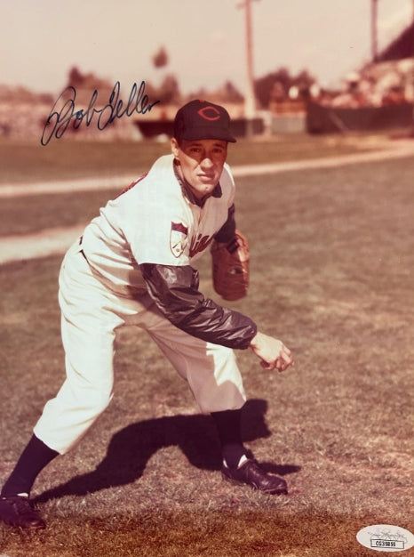 Bob Feller Autographed 8x10 Photo - JSA Certified Cleveland Indians HOF - Latitude Sports Marketing