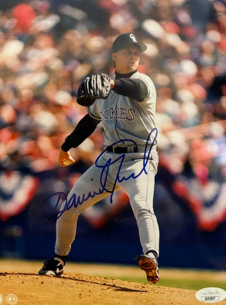 David Nied Autographed Colorado Rockies 8x10 Photo JSA COA - Latitude Sports Marketing