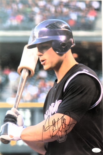 Matt Holliday Autographed 12"x18" Photo JSA COA - Latitude Sports Marketing