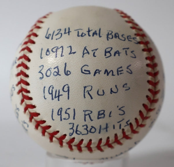 Stan Musial Autographed/Inscribed HOF '69 & Lifetime Stats Ball LE #272/1000 PSA