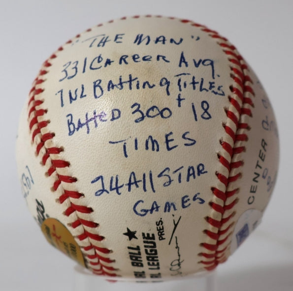 Stan Musial Autographed/Inscribed HOF '69 & Lifetime Stats Ball LE #272/1000 PSA