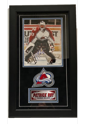 Patrick Roy Autographed Colorado Avalanche 8x10 Framed Photo - JSA COA