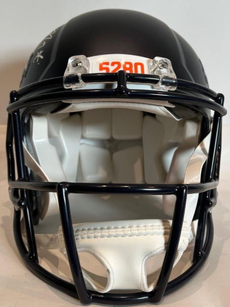 Pat Bryant, Troy Franklin, RJ Harvey Autographed Pro Broncos Helmet - BAS & JSA COA - Latitude Sports Marketing