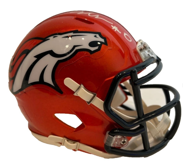 Jonathon Cooper Autographed Denver Broncos Flash Mini Helmet JSA COA - Latitude Sports Marketing