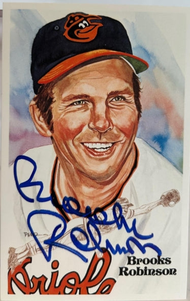 Brooks Robinson Autographed Perez-Steele Postcard 7th Series Card #184 JSA COA - Latitude Sports Marketing