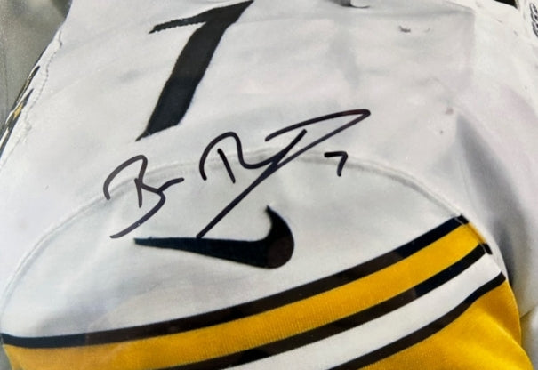 Tom Brady & Ben Roethlisberger Dual Autographed "Legends" 16x20 LED Fanatics COA