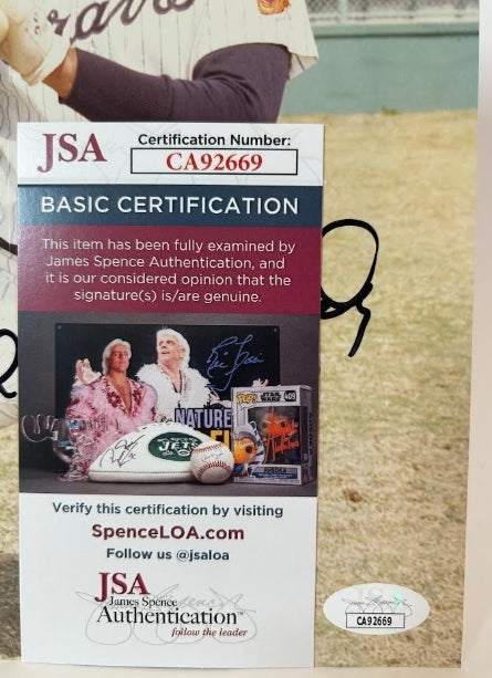 Orlando Cepeda Autographed Atlanta Braves 8x10 Photo JSA COA